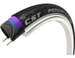 Pneu vélo CST Xpedium Pro 28 x 1.50"/40-622mm - noir avec réflexion