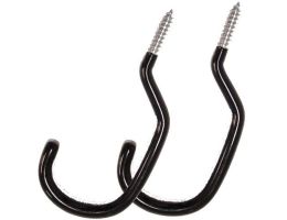Bike storage hooks Edge - black (2 pieces)