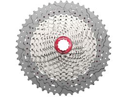 Cassette-sprocket 12 speed Sunrace CSMZ90 11-50T - silver with red spider