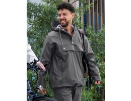 Regenjacke Mirage Rainfall Closed Jacket – Größe M – aus Polyester Soft Touch – Earl Grey
