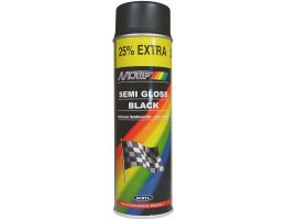 Spray paint Motip 500 ml - black satin matt 
