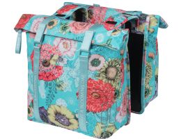 Double bicycle bag Basil Bloom Field Double 35 liters 30 x 15 x 33 cm - sky blue 