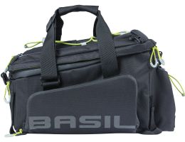 Trunkbag Basil Miles XL Pro 9-36 liters 31 x 23 x 20 cm - black lime 