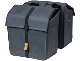 Double bicycle bag Basil Urban Dry 50 liters 36 x 17 x 42 cm - charcoal melee