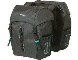 Double bicycle bag Basil Discovery 365D 18 liters 30 x 15 x 31 cm - black melee