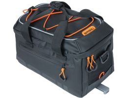 Bicycle bag for rear carrier Basil Miles Tarpaulin MIK 7 litres 32 x 20 x 20 cm - black/orange 