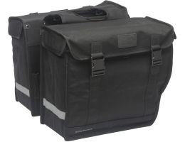 Double bicycle bag  New Looxs Canvas Hybride 46.5 liters 39 x 33 x 19 cm (2x) - black 