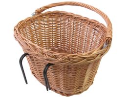 Wicker bicycle basket Basil Denver large - 37x27x22 cm - natural