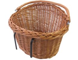 Wicker bicycle basket Basil Detroit oval - 39x27x22 cm - natural