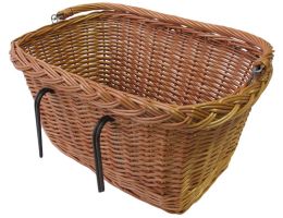Wicker bicycle basket Basil Davos - 46x29x22 cm - natural