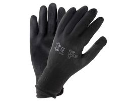 Assembly glove workshop M with PU coating - black 