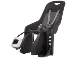 Rear bicycle seat Polisport Bubbly Maxi+ - black/dark grey - frame mounting (FF) 