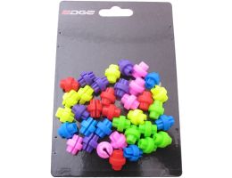 Perles colorées de plastique de vélo Edge Spookie (30 pièces)