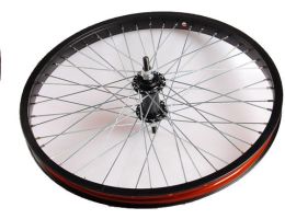 Rear wheel 20 x 1.75" aluminum Freestyle 48 spokes - black