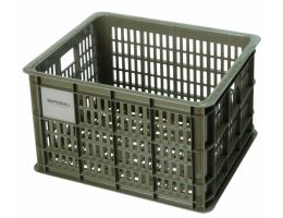 Recycled bicycle crate Basil Crate M 29.5 liters 35 x 45 x 25 cm - moss green 