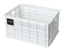 Recycled bicycle crate Basil Crate L 40,0 liters 39 x 49 x 26 cm - bright white 