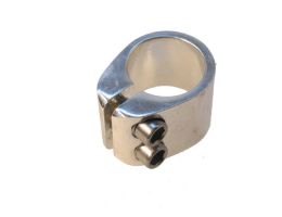 Seatpost clamp Freestyle 2-bolts - silver