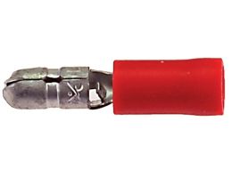 Kabelschoen kogelconnector mannelijk 4 mm - rood (100 stuks)