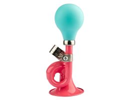 Bicycle horn (curl) PexKids - pink with green ball