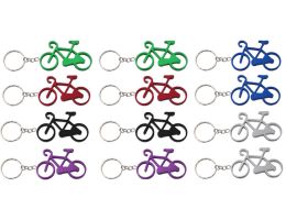 KEY RING BICYCLE ALLOY (12*) Assorted Colours 