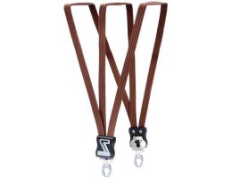 Luggage carrier straps Trio Simson with 3 straps - brown