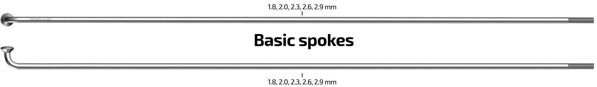 Roland Spaken 280-13 sapim leader ø2.33mm fg 2,6 - rvs (100 stuks)